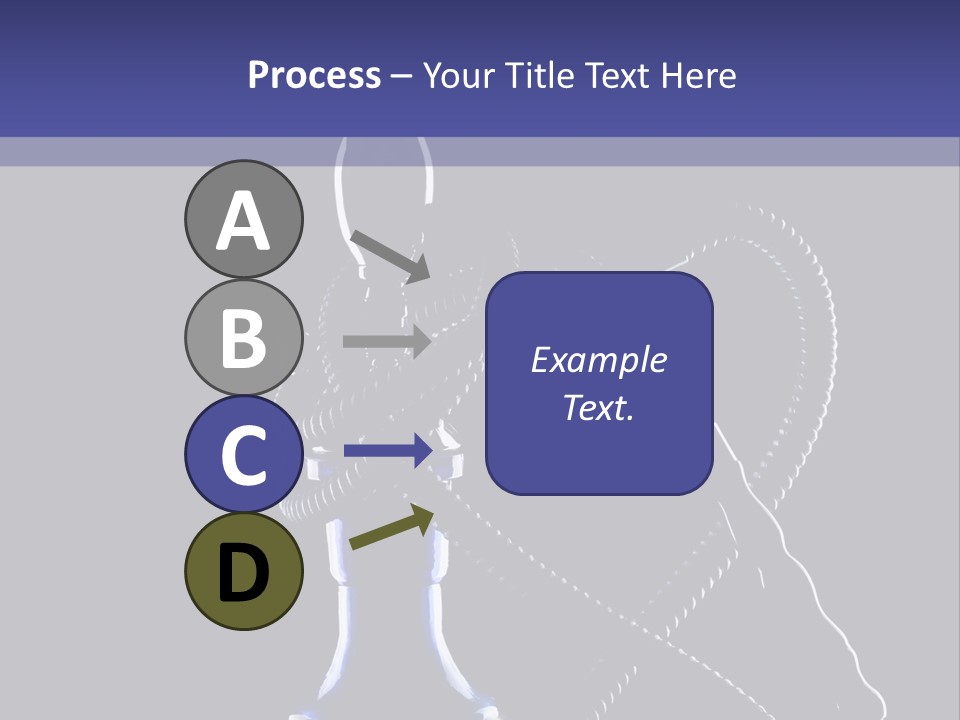 Water Pipe Hookah Blue PowerPoint Template