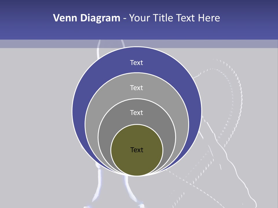 Water Pipe Hookah Blue PowerPoint Template