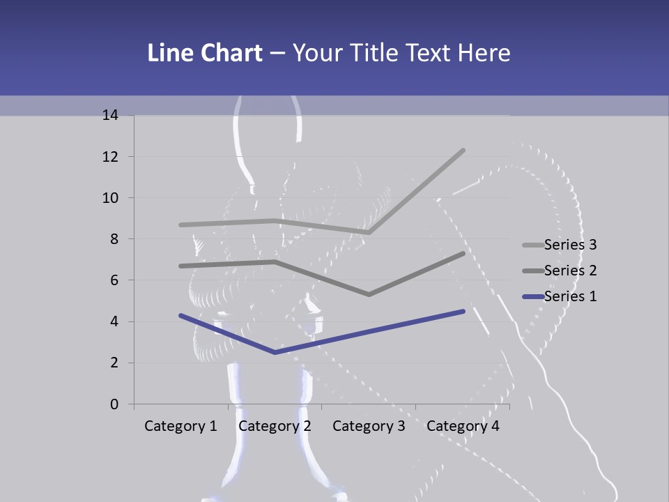 Water Pipe Hookah Blue PowerPoint Template