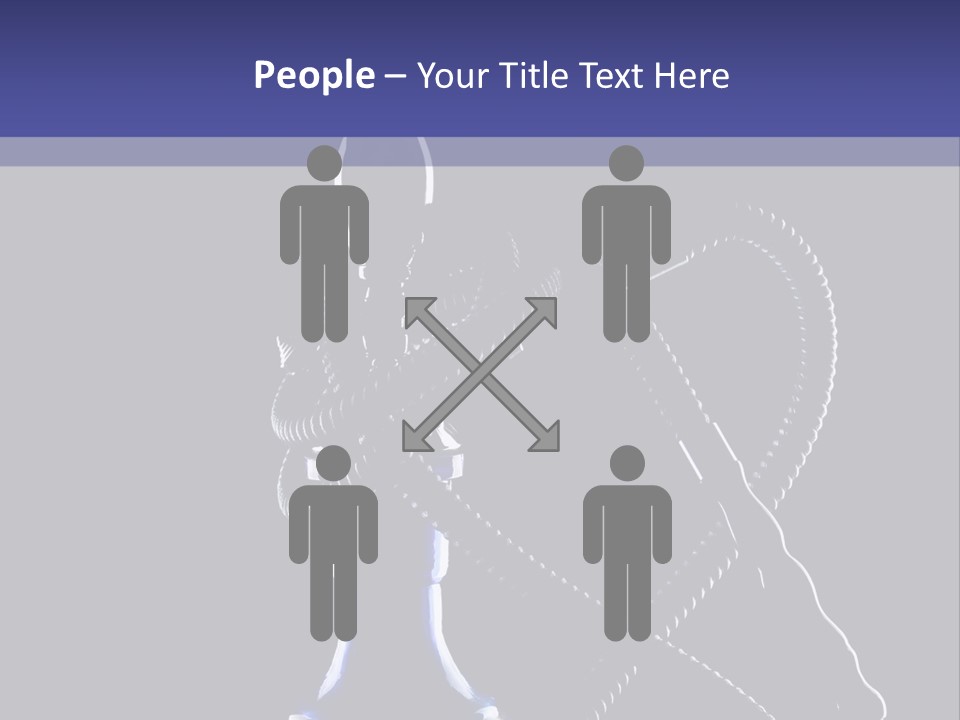 Water Pipe Hookah Blue PowerPoint Template