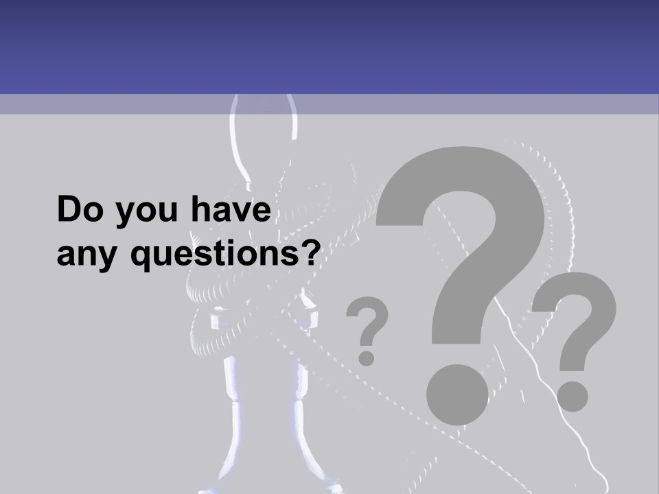 Water Pipe Hookah Blue PowerPoint Template