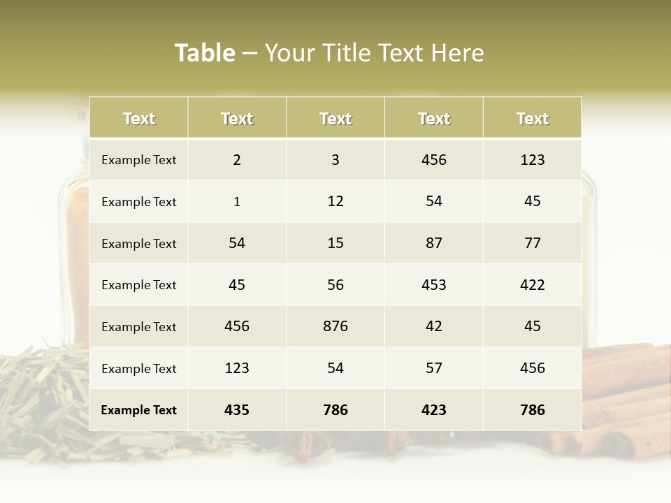 Supper Green Cayenne PowerPoint Template