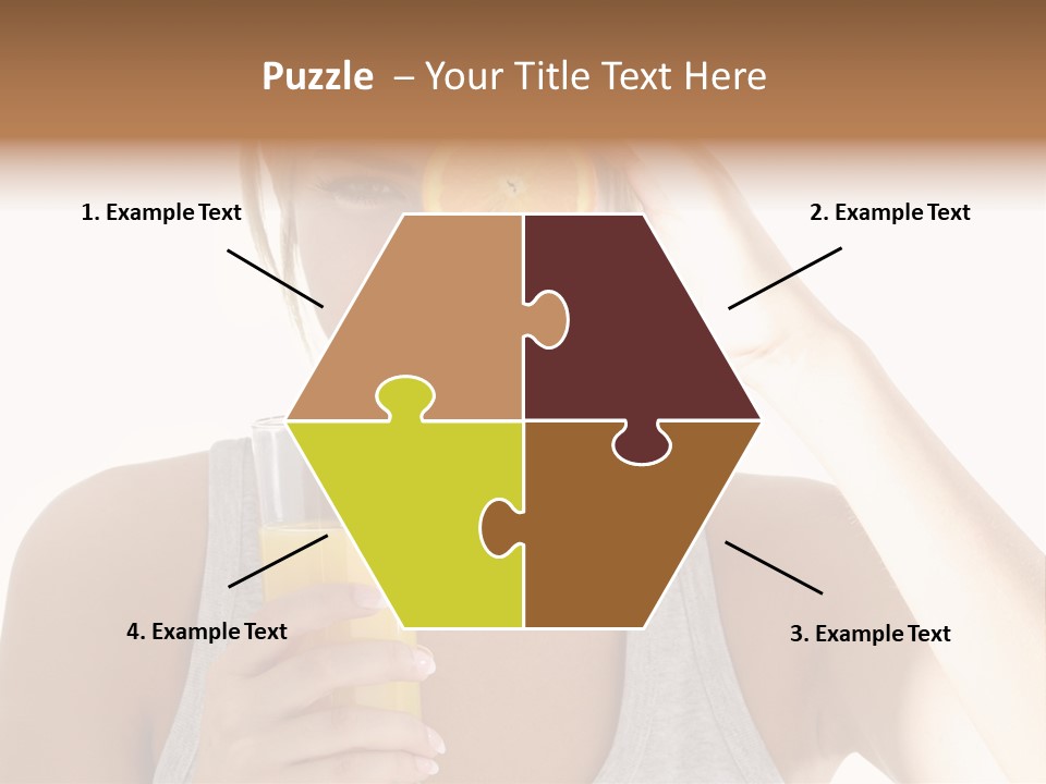 Diet White Lifestyle PowerPoint Template