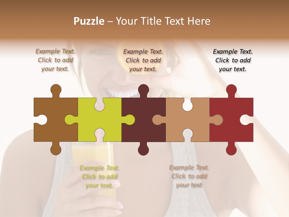 Diet White Lifestyle PowerPoint Template