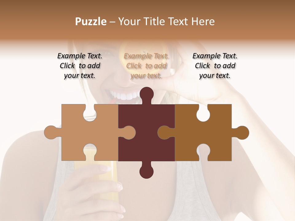 Diet White Lifestyle PowerPoint Template