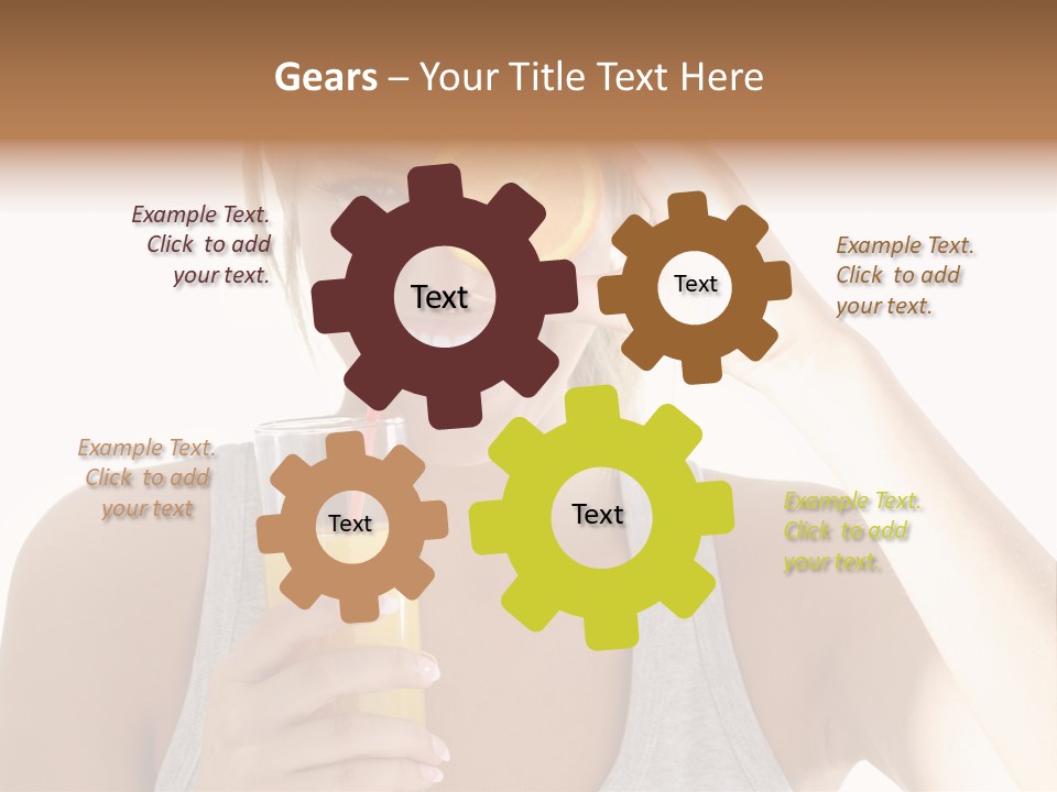 Diet White Lifestyle PowerPoint Template