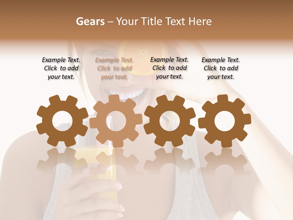 Diet White Lifestyle PowerPoint Template