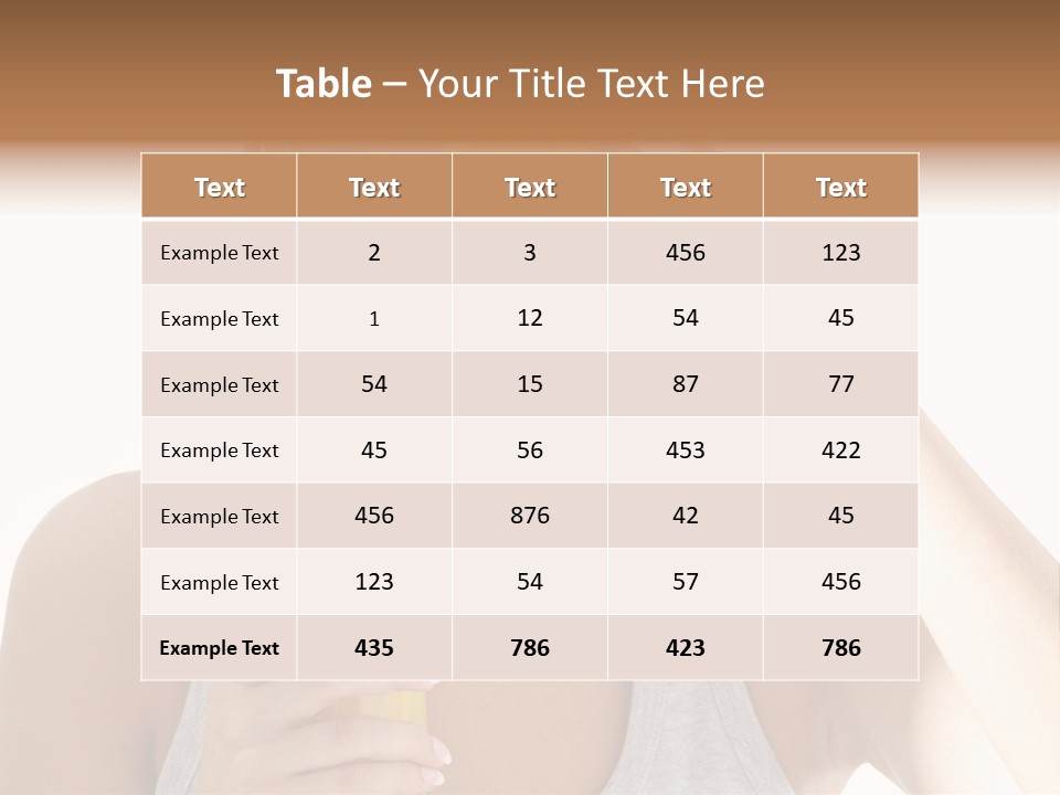 Diet White Lifestyle PowerPoint Template