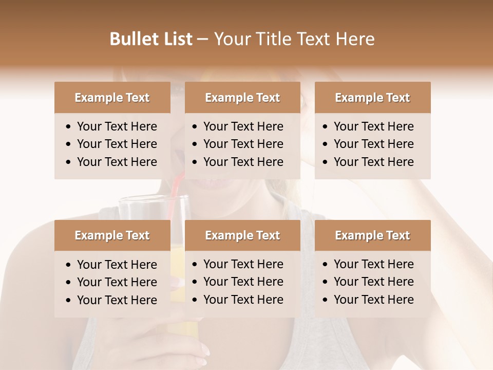 Diet White Lifestyle PowerPoint Template