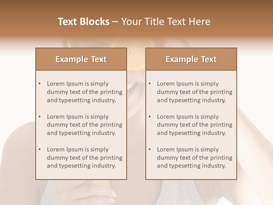 Diet White Lifestyle PowerPoint Template