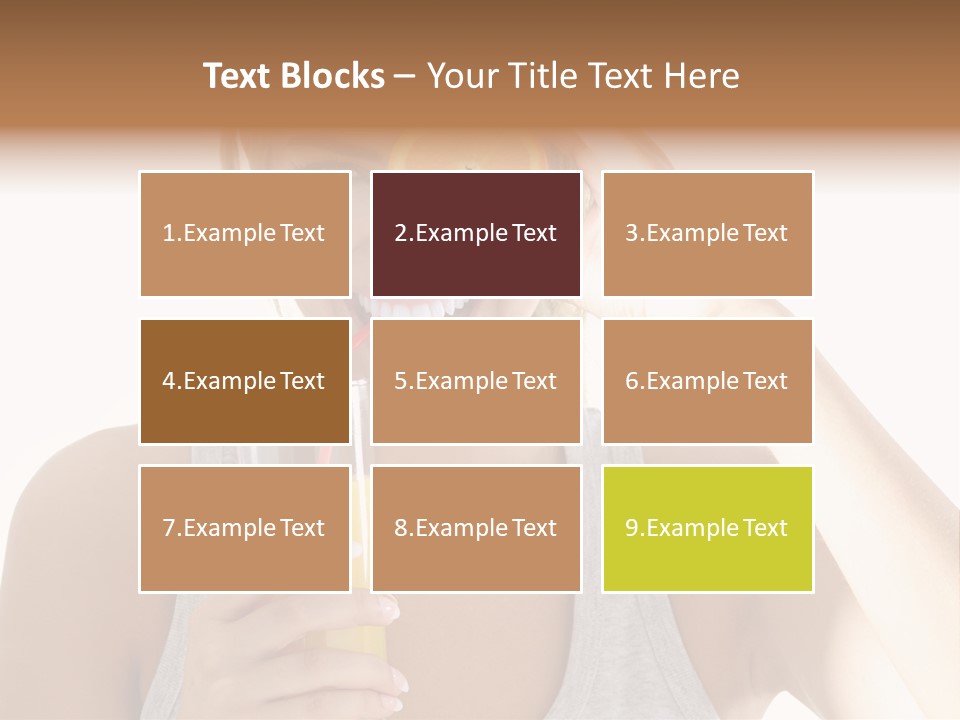 Diet White Lifestyle PowerPoint Template