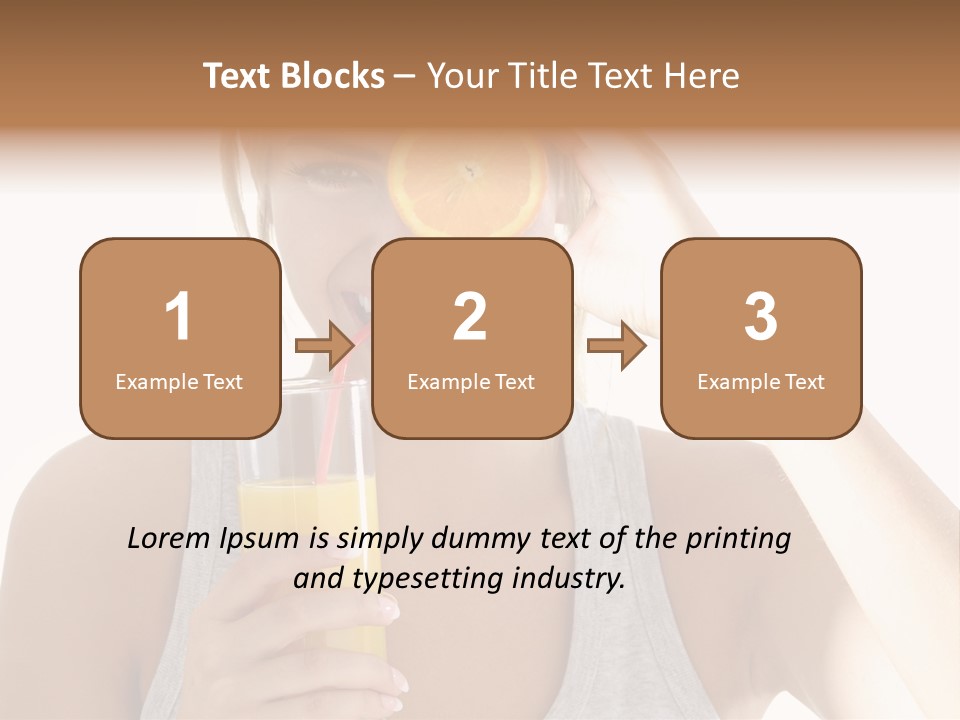 Diet White Lifestyle PowerPoint Template