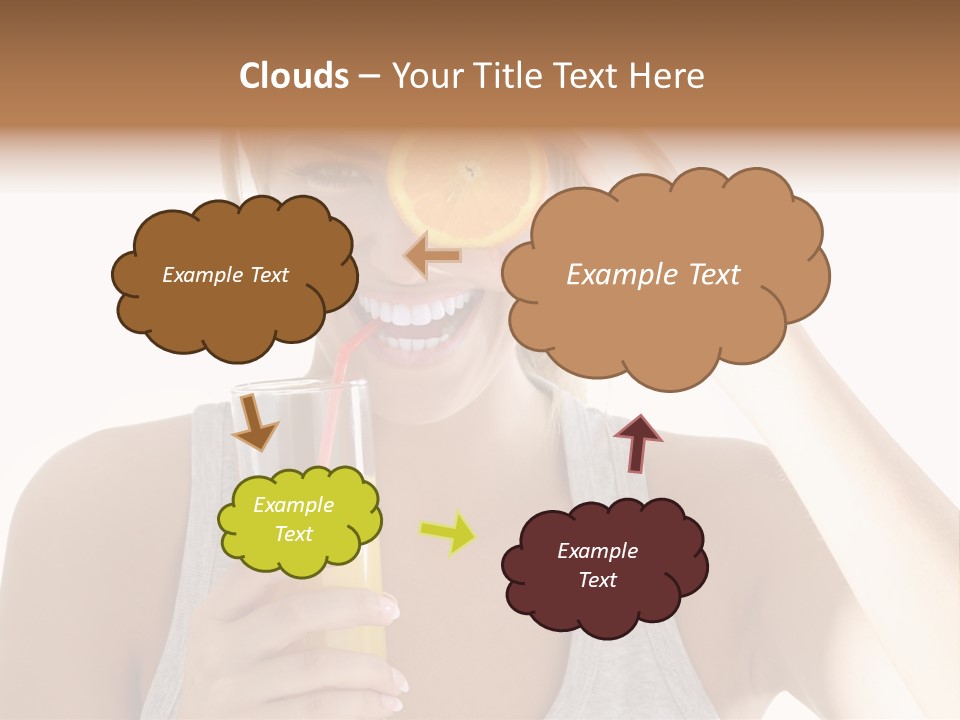 Diet White Lifestyle PowerPoint Template