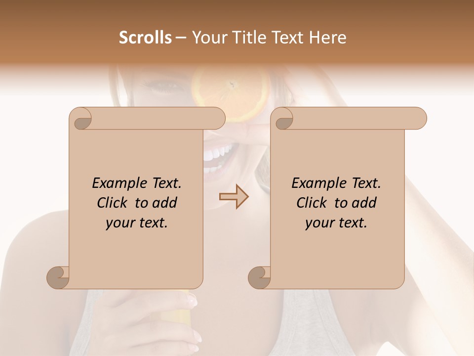 Diet White Lifestyle PowerPoint Template