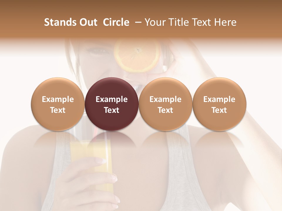 Diet White Lifestyle PowerPoint Template