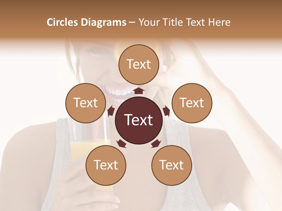 Diet White Lifestyle PowerPoint Template