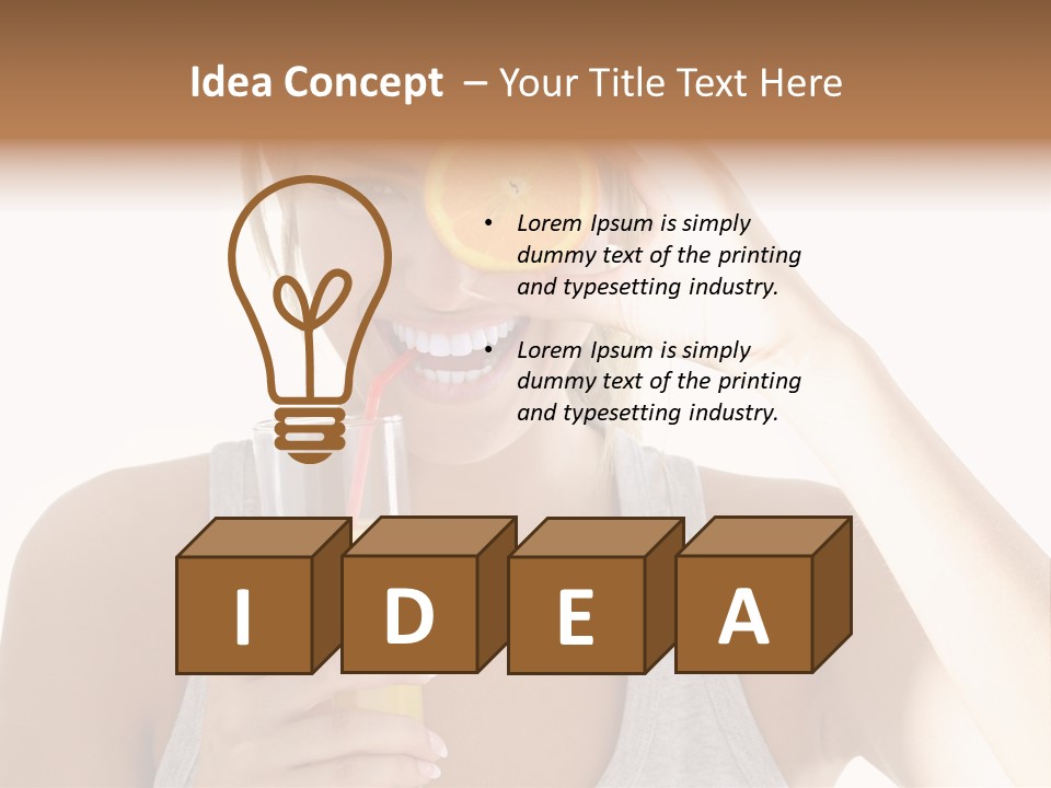 Diet White Lifestyle PowerPoint Template