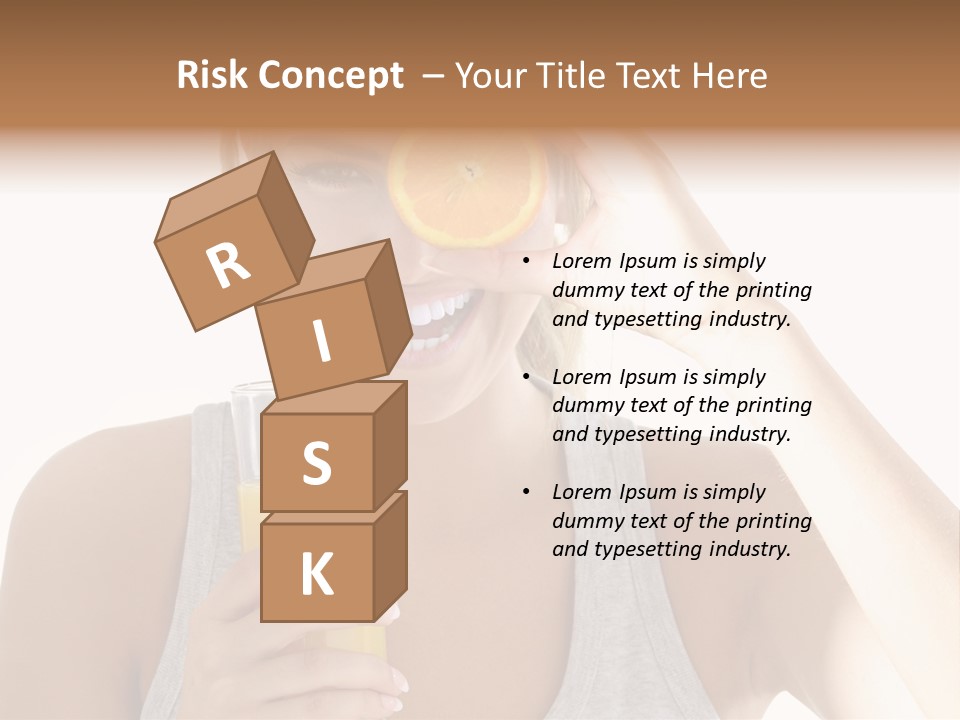 Diet White Lifestyle PowerPoint Template