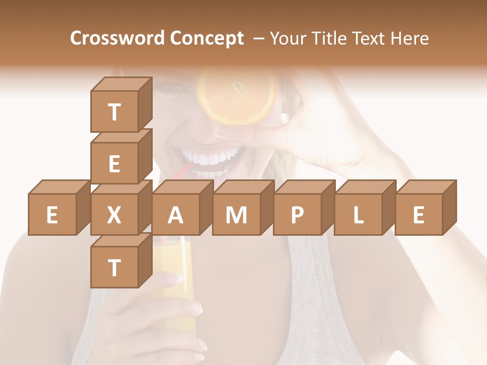 Diet White Lifestyle PowerPoint Template