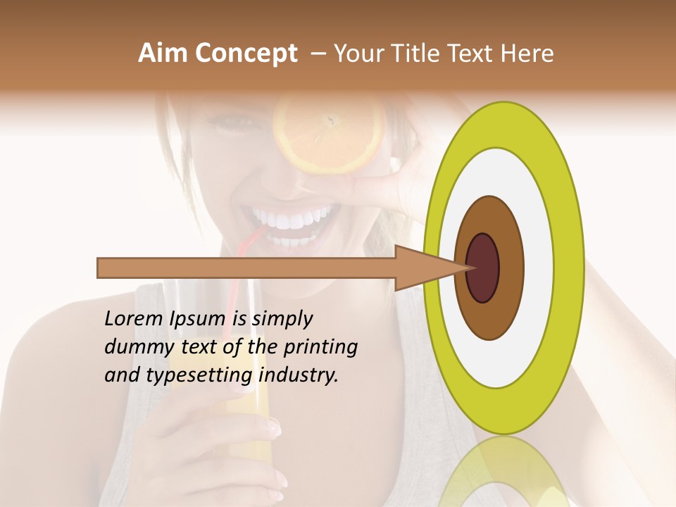 Diet White Lifestyle PowerPoint Template