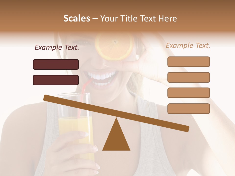 Diet White Lifestyle PowerPoint Template