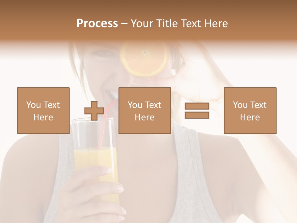 Diet White Lifestyle PowerPoint Template