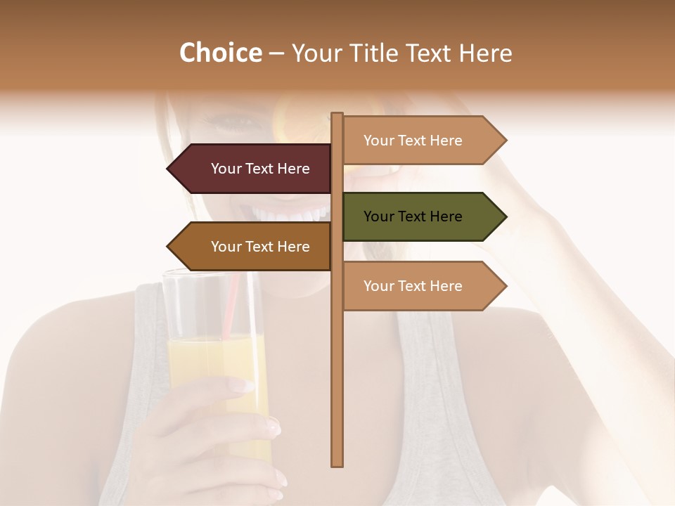 Diet White Lifestyle PowerPoint Template