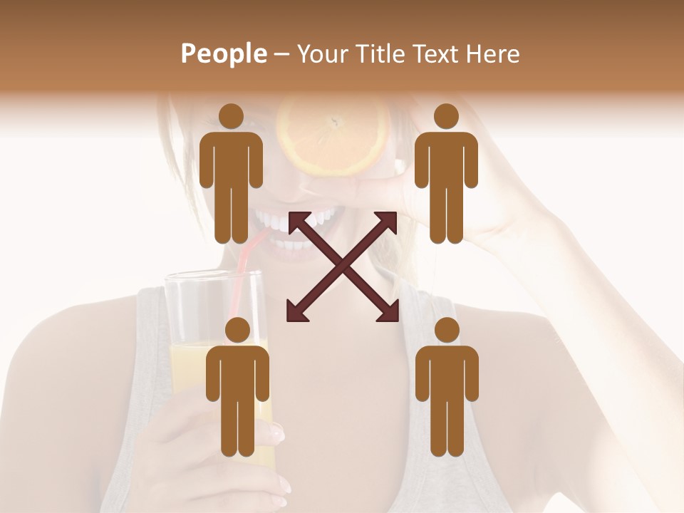 Diet White Lifestyle PowerPoint Template