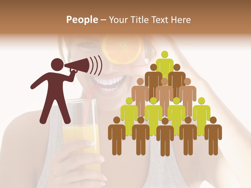 Diet White Lifestyle PowerPoint Template