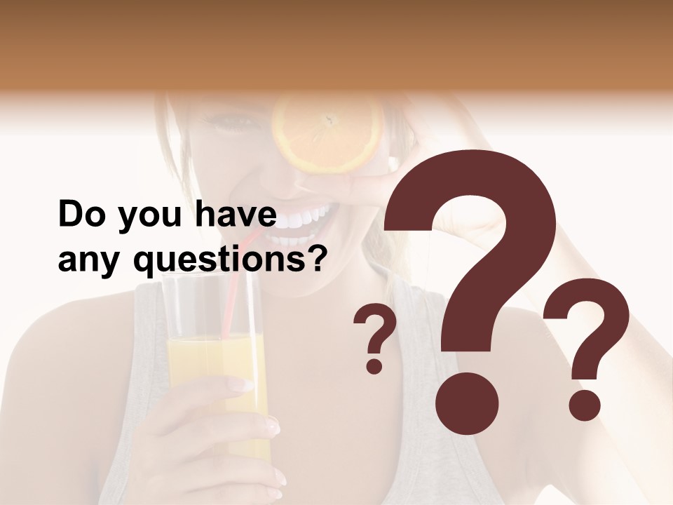 Diet White Lifestyle PowerPoint Template