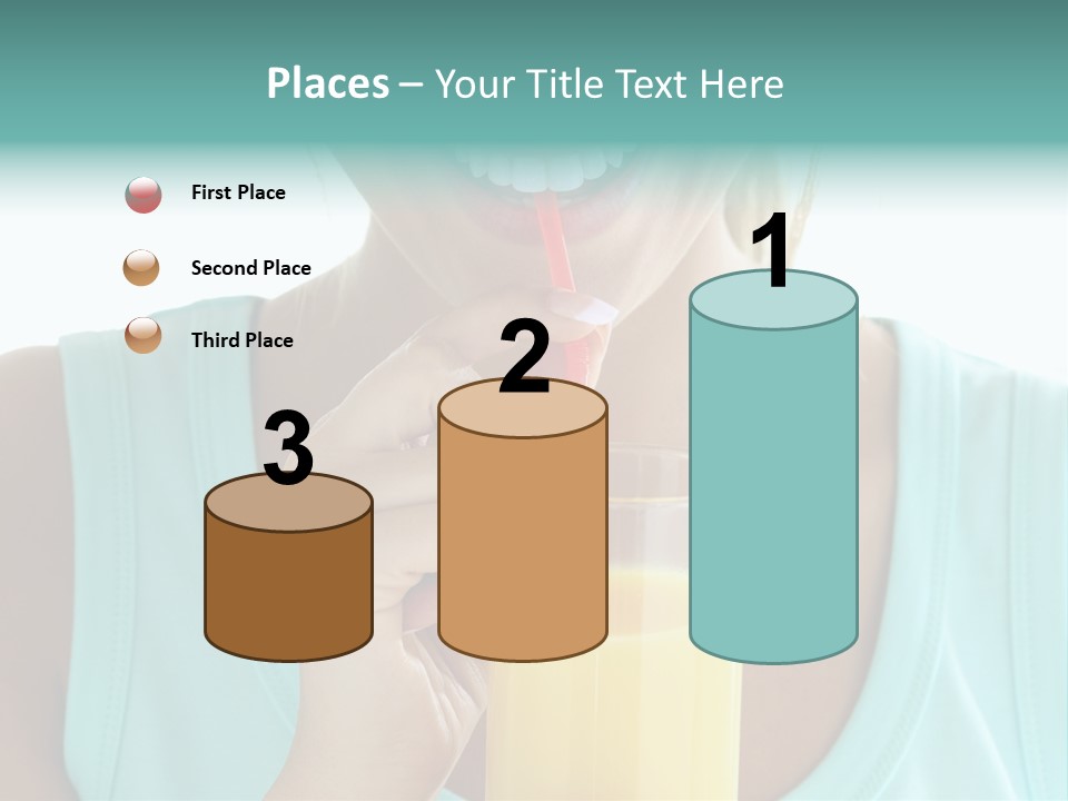 Caucasian Nutrition White PowerPoint Template