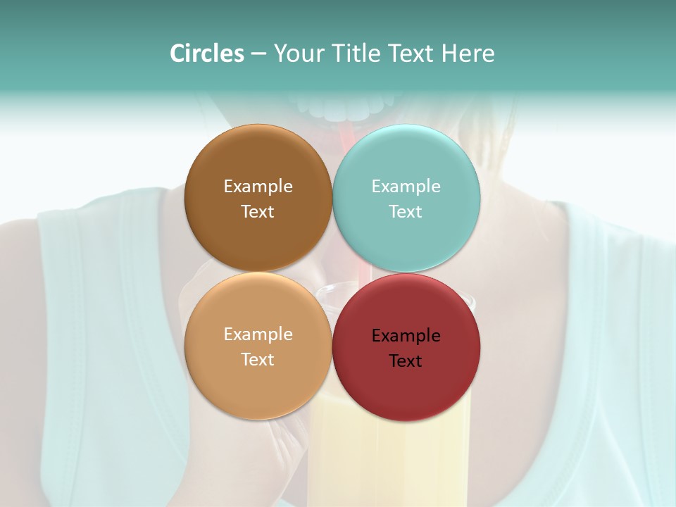 Caucasian Nutrition White PowerPoint Template