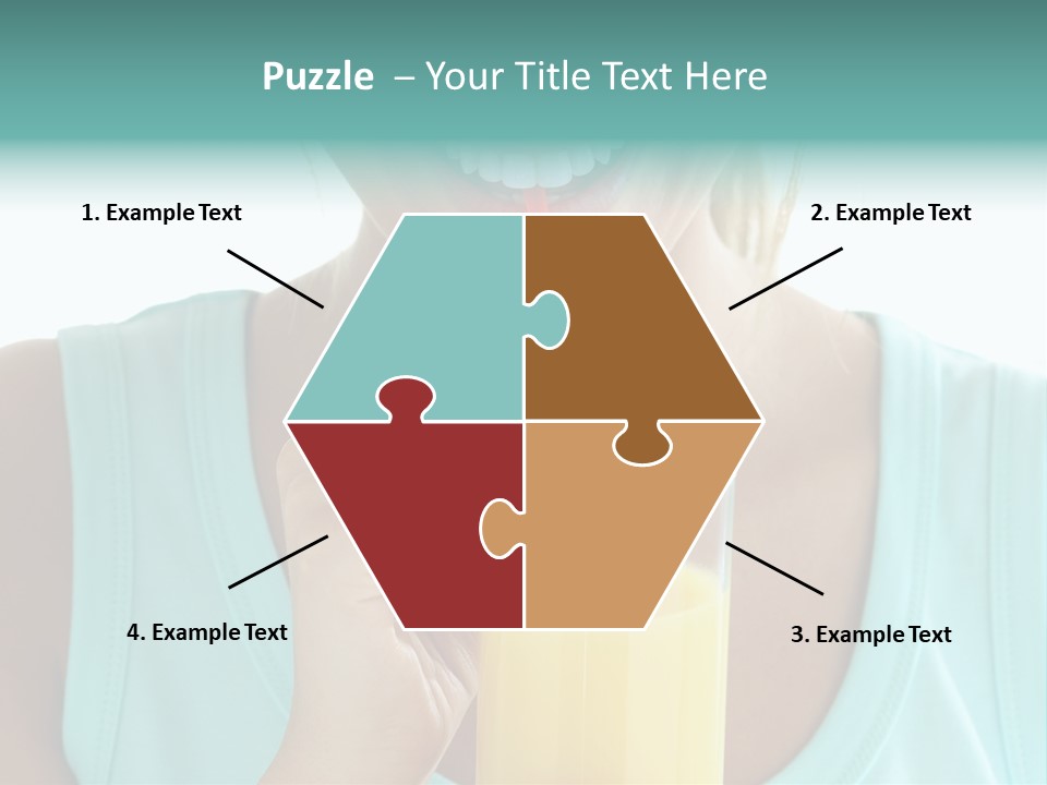 Caucasian Nutrition White PowerPoint Template