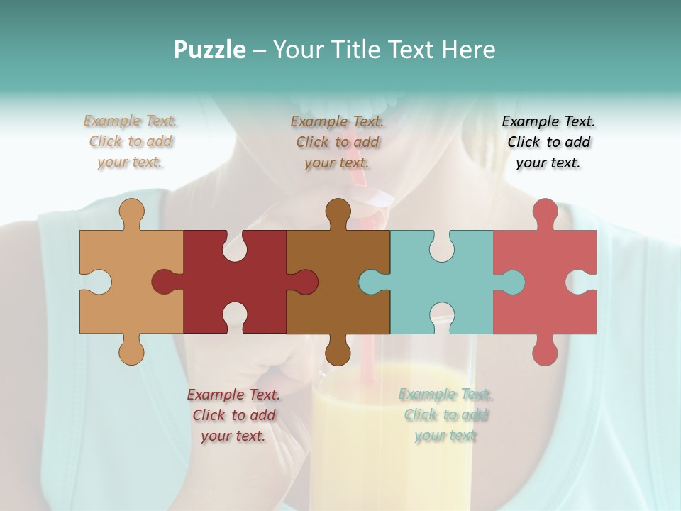 Caucasian Nutrition White PowerPoint Template