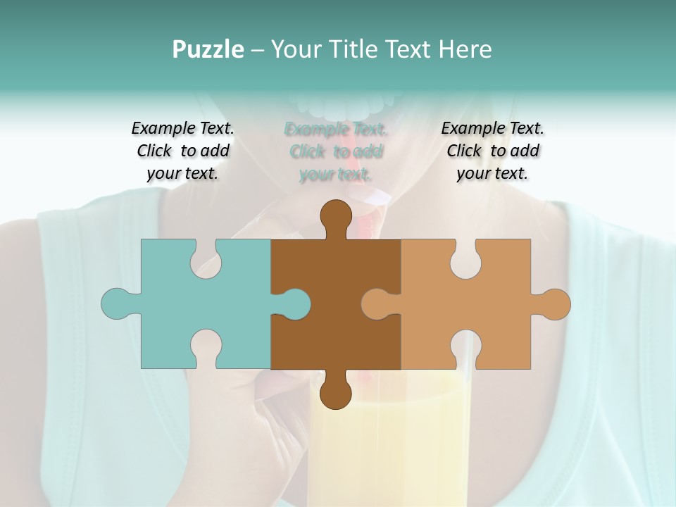 Caucasian Nutrition White PowerPoint Template