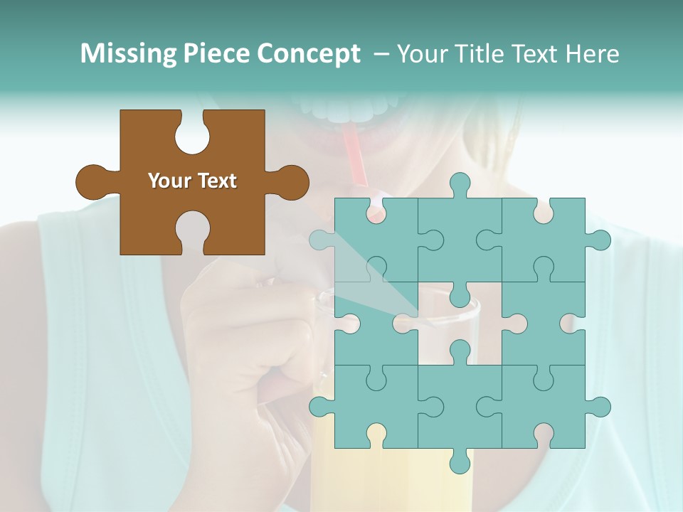 Caucasian Nutrition White PowerPoint Template