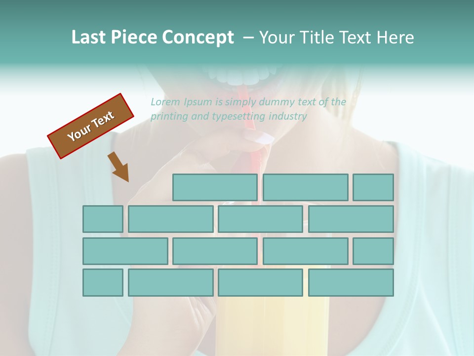 Caucasian Nutrition White PowerPoint Template