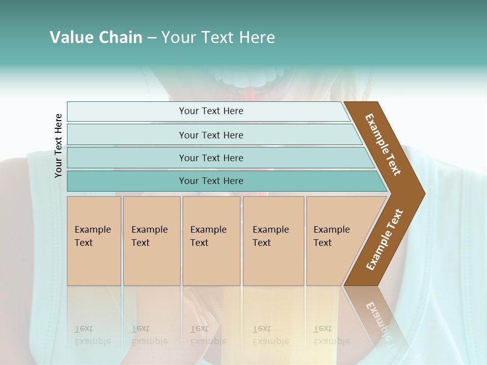 Caucasian Nutrition White PowerPoint Template