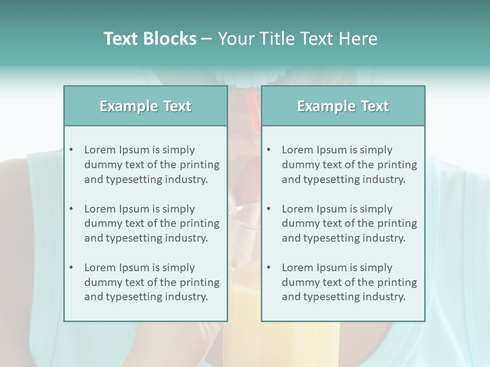 Caucasian Nutrition White PowerPoint Template