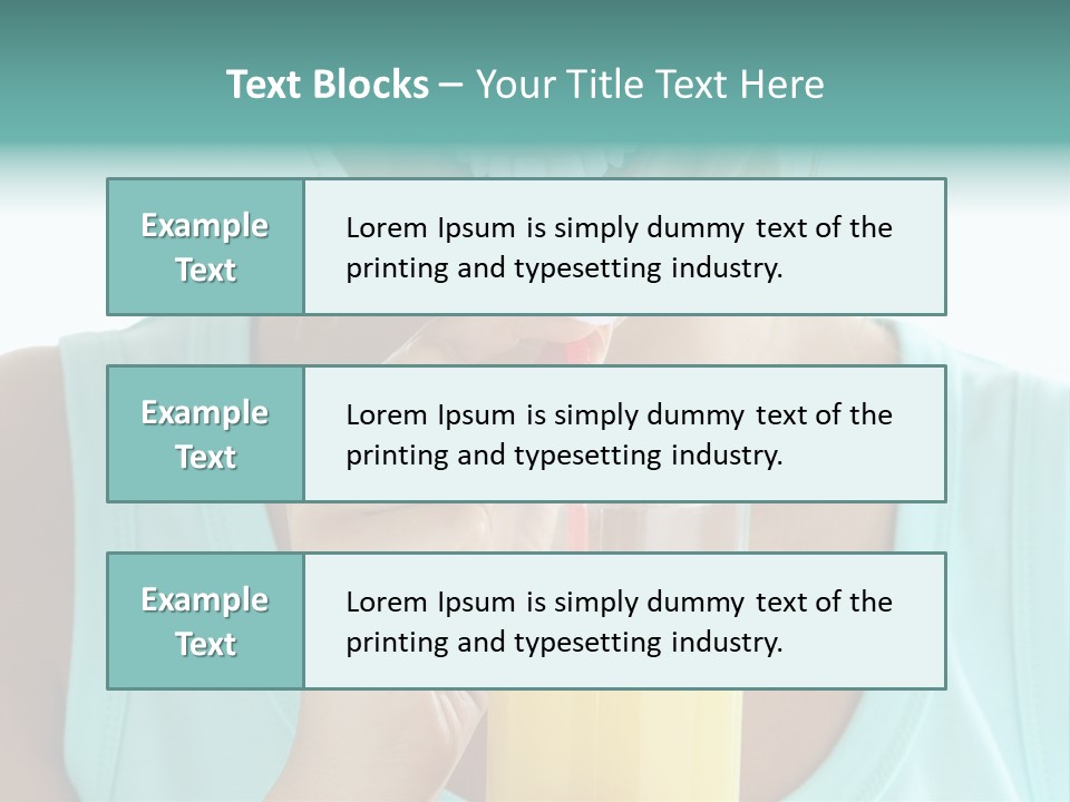 Caucasian Nutrition White PowerPoint Template