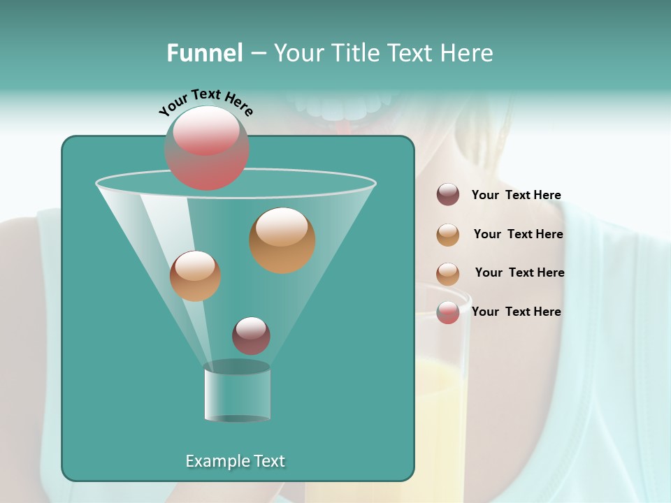 Caucasian Nutrition White PowerPoint Template