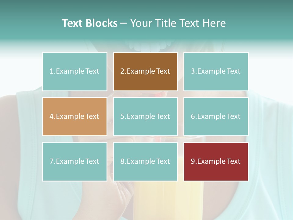 Caucasian Nutrition White PowerPoint Template