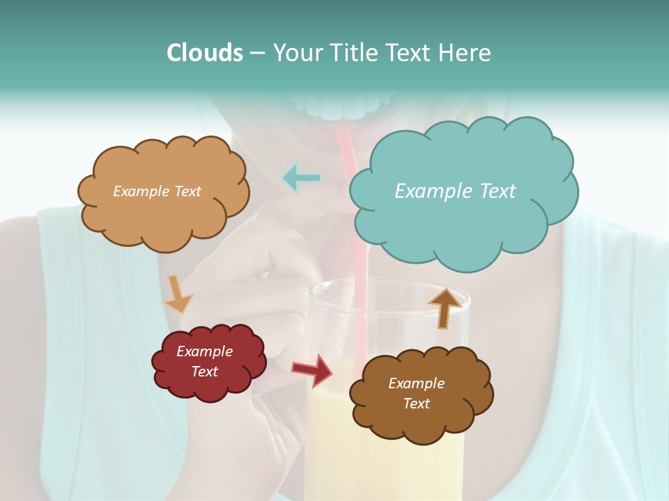 Caucasian Nutrition White PowerPoint Template