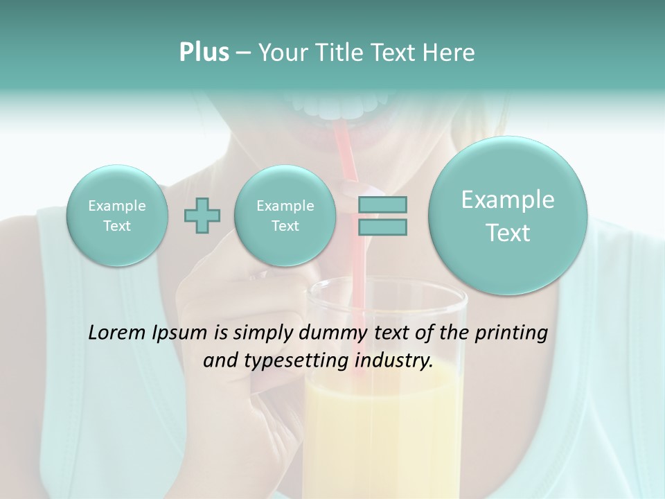 Caucasian Nutrition White PowerPoint Template