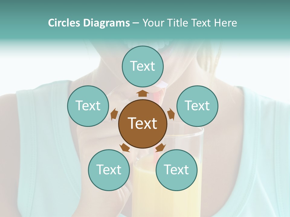 Caucasian Nutrition White PowerPoint Template