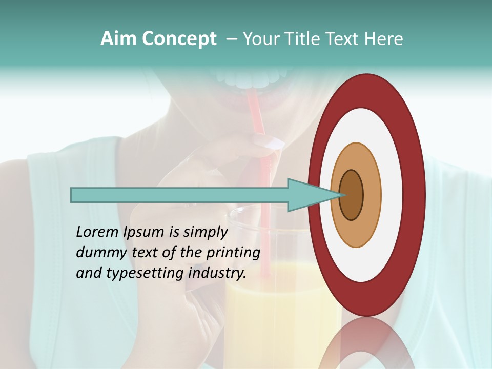 Caucasian Nutrition White PowerPoint Template