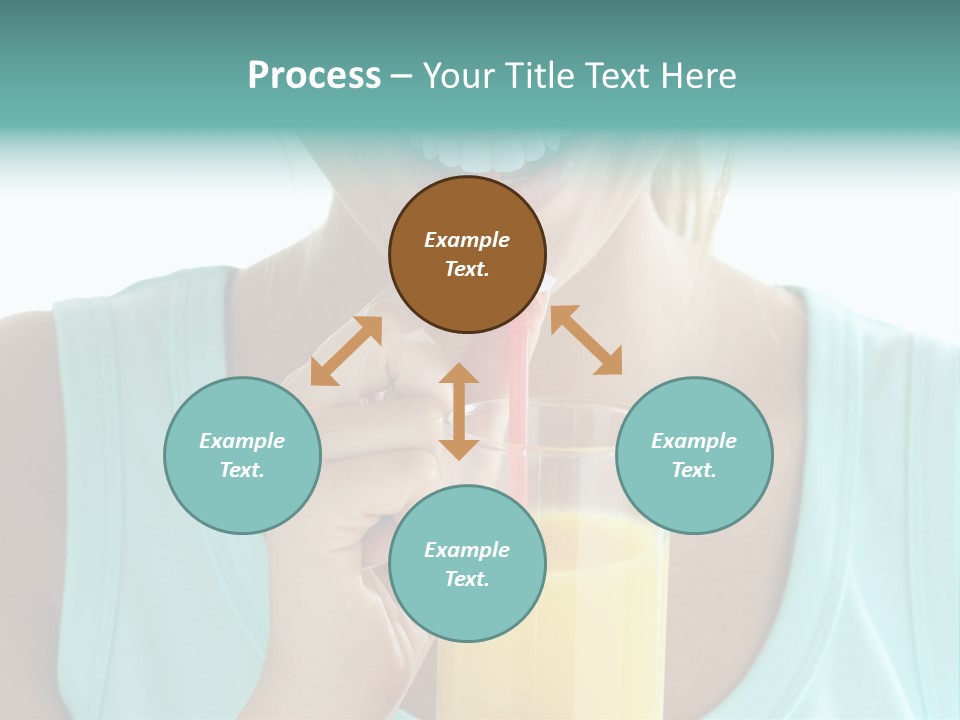 Caucasian Nutrition White PowerPoint Template