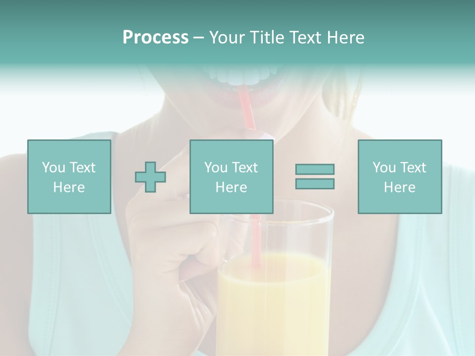 Caucasian Nutrition White PowerPoint Template