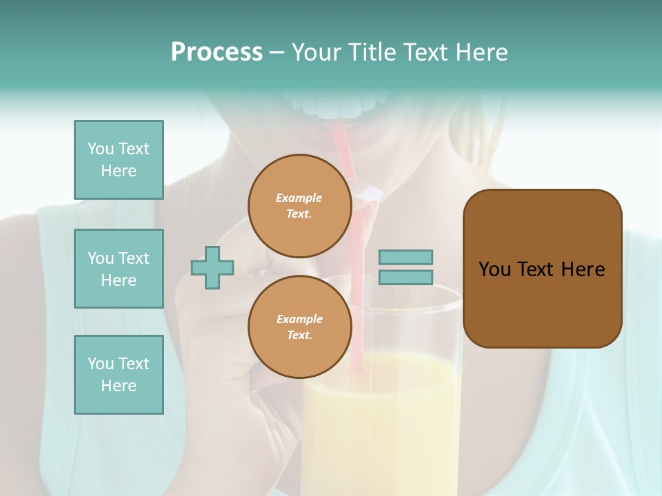 Caucasian Nutrition White PowerPoint Template