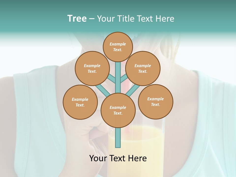 Caucasian Nutrition White PowerPoint Template